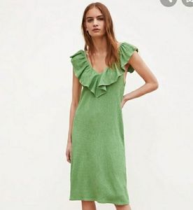 Zara crinkle dress